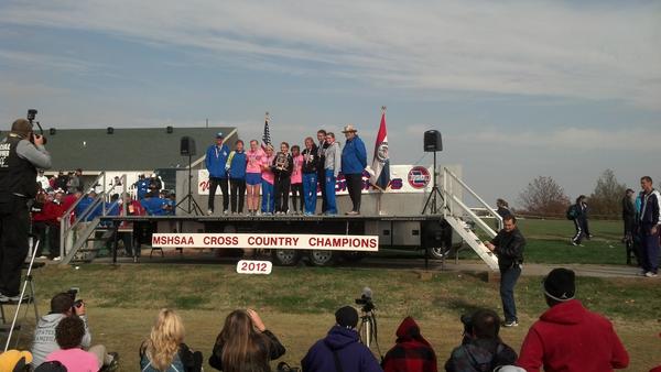 Girls Cross Country Team Wins State