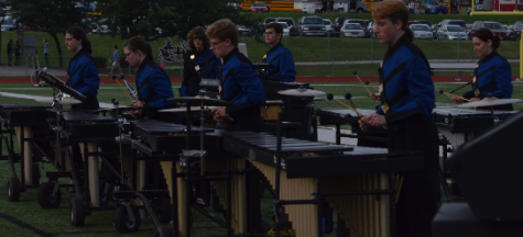 The pit played the first movement of their show during the FHSD preview night, Aug. 26. 