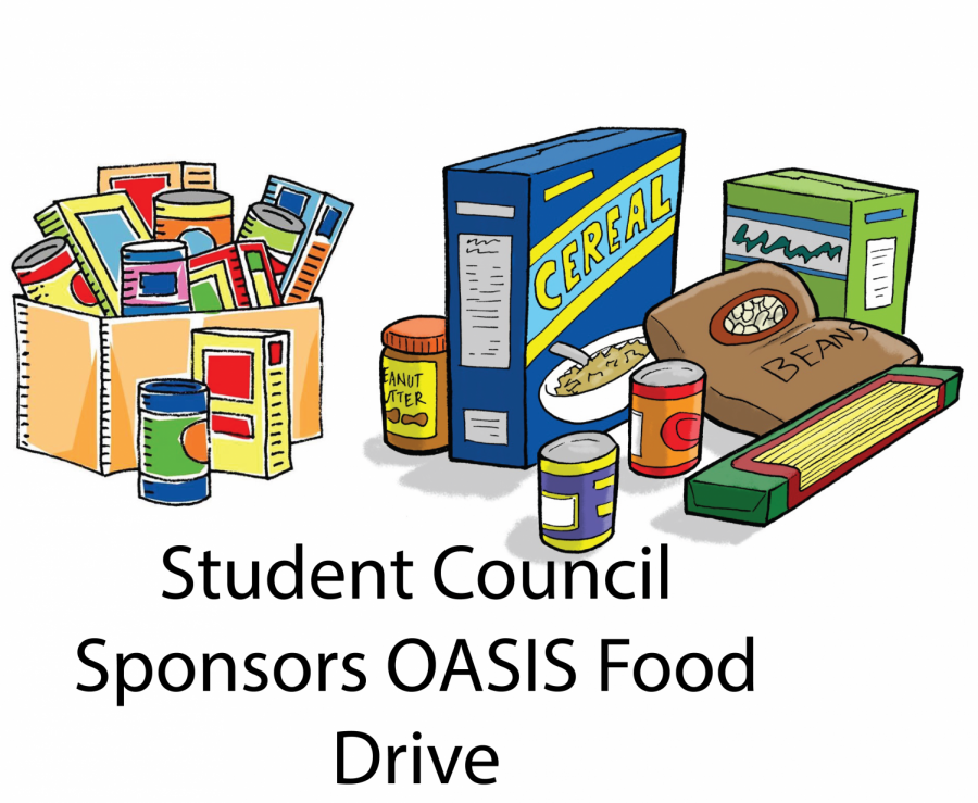 Student Council Sponsors OASIS Food Drive