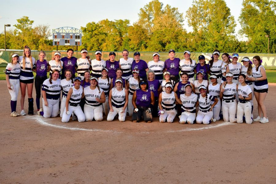 Softball+Holds+Annual+Purple+Out+Game+Against+Howell+Central